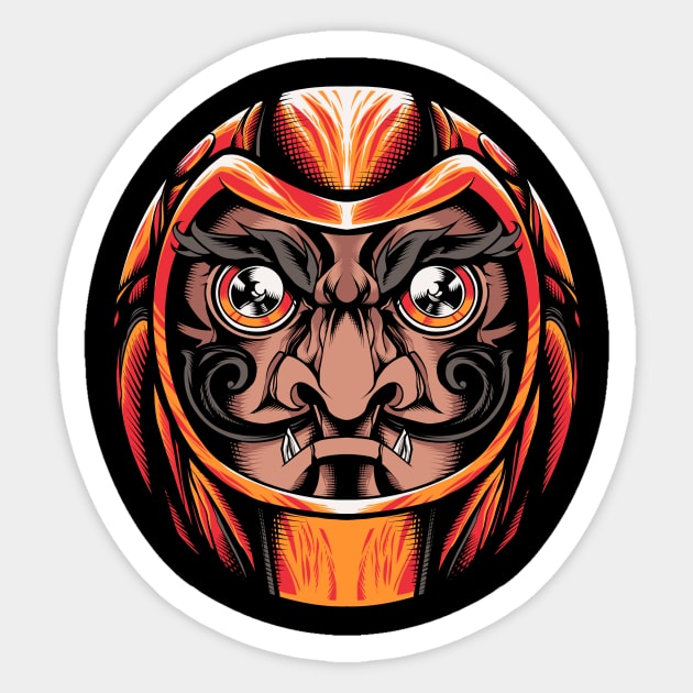 Daruma Ball Sticker by midthos